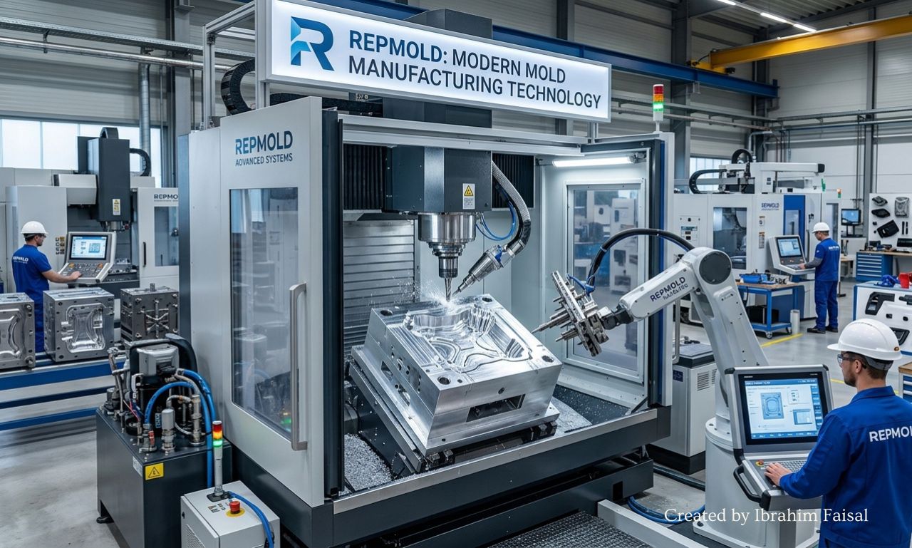 Repmold precision mold manufacturing process with digital design and industrial production