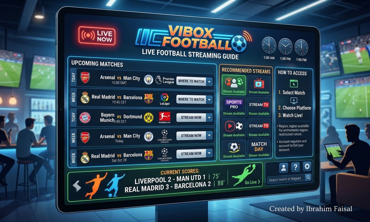 Vibox Football live streaming platform