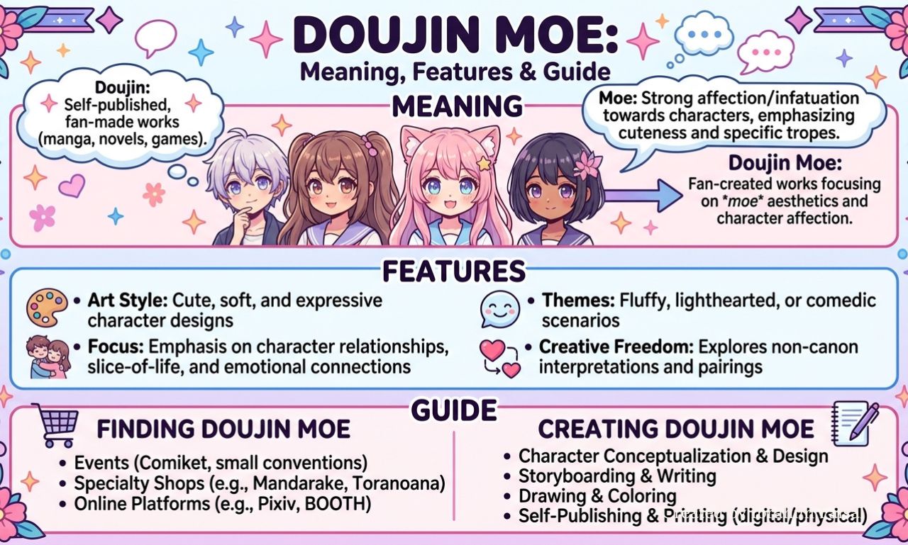 Doujn Moe website homepage or anime and manga platform interface.